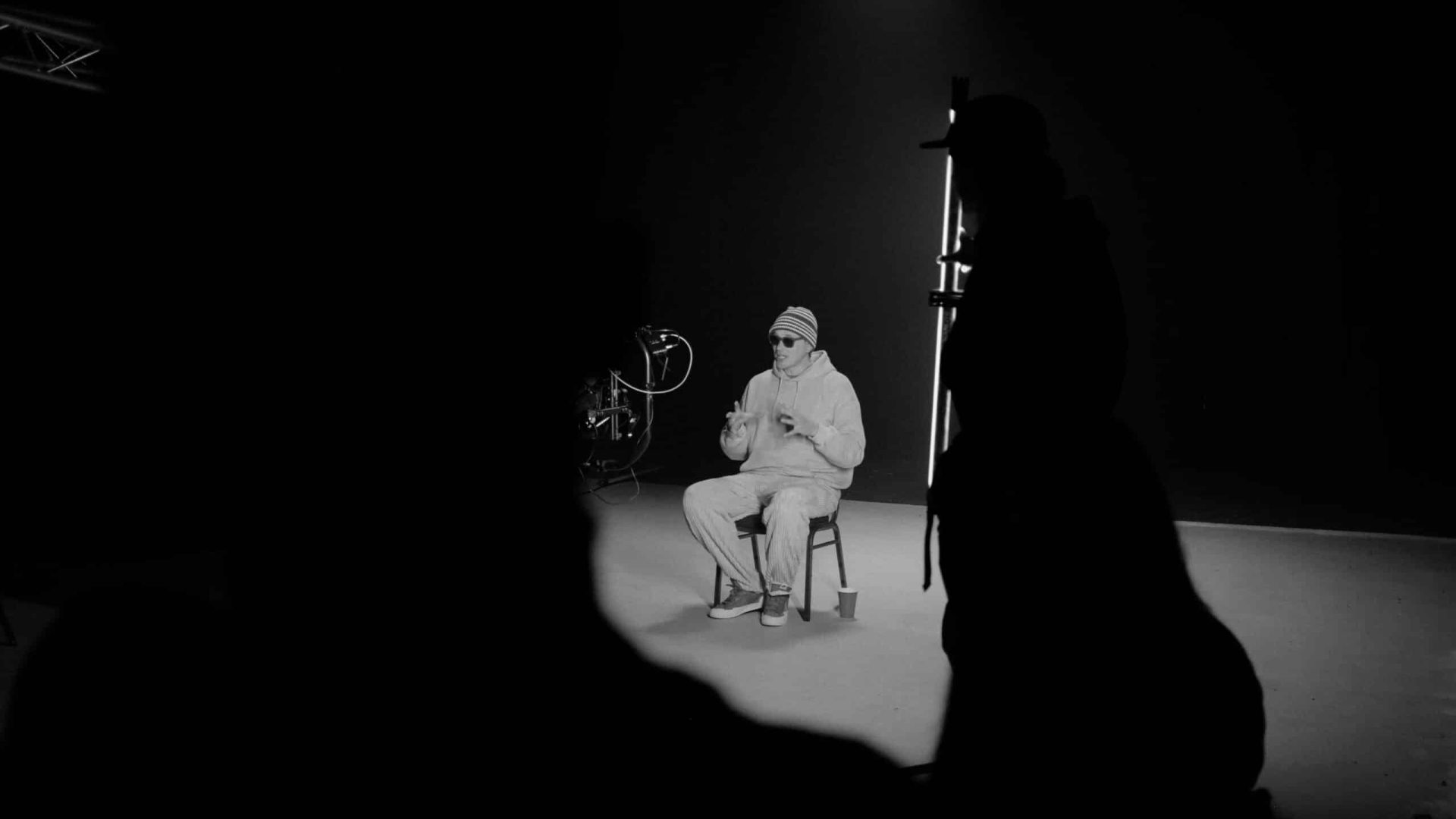 Creative video production studio with professional filming and editing services.