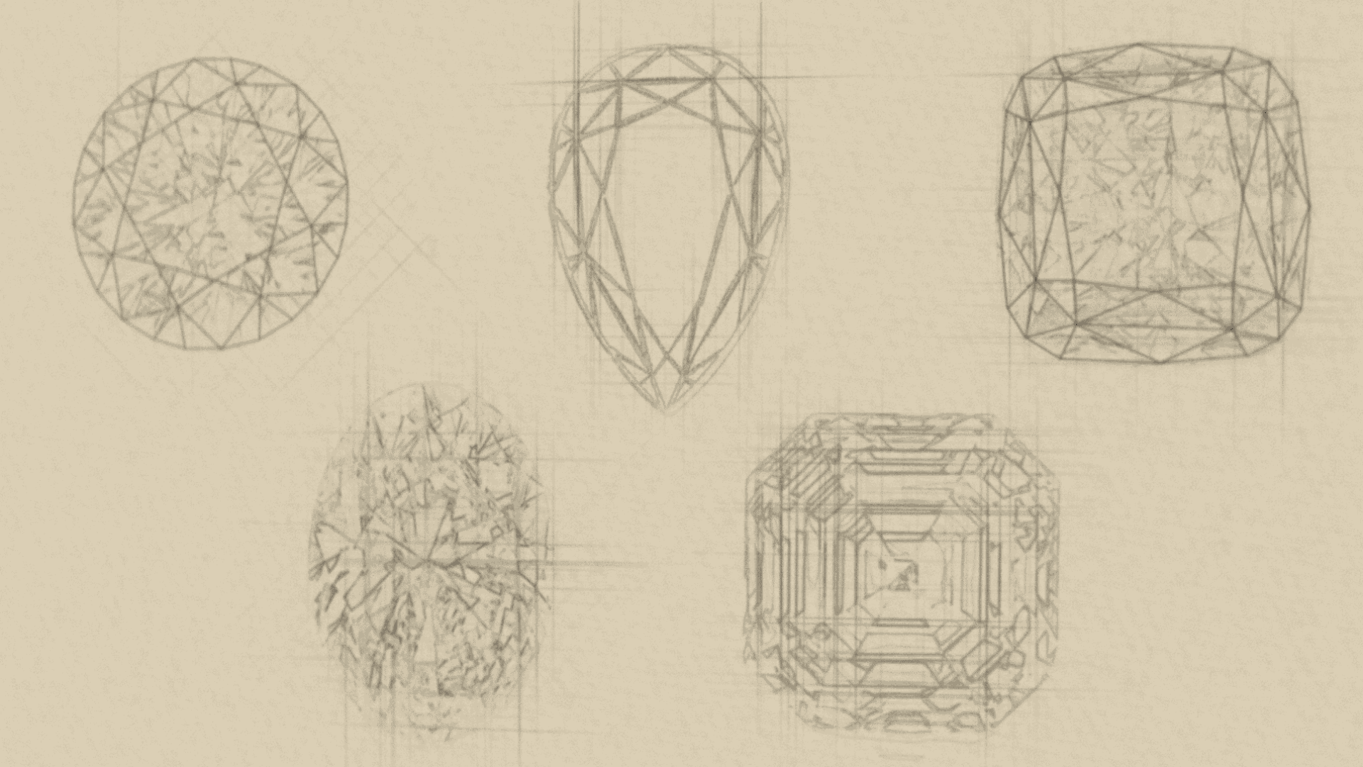 Creative geometric sketches for video production and animation.